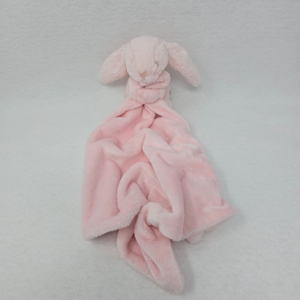 Jellycat Pink Bashful Bunny Soother Lovey Security Blanket Soft Plush Baby Toy - Picture 12 of 12